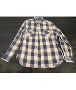 J.Crew Sportsmen’s Outfitter Blue Plaid Flannel Shirt Size L Mauritius - $26.45 CAD