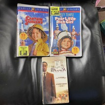 Lot of 3 SEALED VHS Hotel Rwanda Shirley Temple Captain January Poor Little Rich - £14.23 GBP