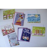 Birthday Greeting Cards Religious Set of 6 with Sticker Sheet - £4.43 GBP