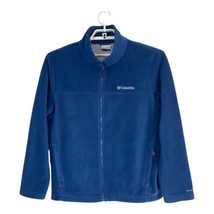 Columbia Womens Jacket Size Large Blue Fleece Pockets Long Sleeve Norm Core - £23.18 GBP