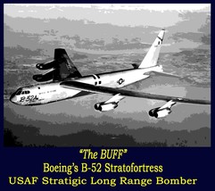 Air Force Boeing B-52 Stratofortress  &quot;The Buff&quot; Strategic Air Command Bomber - £15.46 GBP