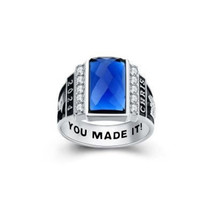 Customized Sterling Silver High School and College Class Ring, graduatio... - £114.84 GBP