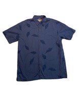 Quiksilver Comfort Fit Short Sleeve Button Up Shirt Blue Floral Mens XL ... - £16.75 GBP