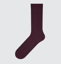 Uniqlo Odor Fighting Ribbed Mens Socks Full length 16 Red One Size Fits ... - $9.09