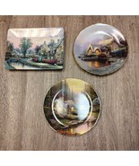Lot of 3 Bradford Exchange Plates (Lamplight Lane, Lochaven &amp; Meadowood ... - $43.06 CAD