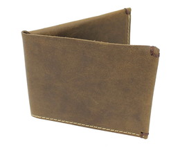Vagarant Traveler Vintage Cowhide Leather Slim Credit Card Cash Holder B... - $17.00