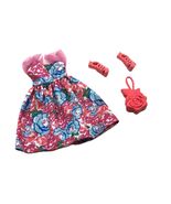 Mattel Barbie Fashion Pack Floral Dress, Shoes &amp; Purse - $165.58 MXN