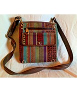 FOSSIL Multicolor Canvas Crossbody Bag - £31.32 GBP