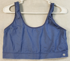 Lucky Brand Sports Bra Womens Size 2X Blue Wide Straps Round Neck Casual... - £6.70 GBP
