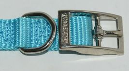Valhoma 720 12 TQ Dog Collar Turquoise Single Layer Nylon 12 inches Package 1 image 3