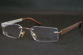 Caldini Collection TC018 C10 Matt Brown Unique Rare Eyeglasses 52-19-140 Germany - £63.71 GBP