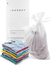 WELCOME Hotel Laundry Bags - 14 X 24 - Tear Tape Tie Closure Case of 100 - £20.39 GBP