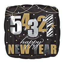 18&quot; Zebra New Year Mylar Balloon - £2.76 GBP