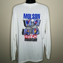 Molson Rocks the Mountain T Shirt Sz XL Vintage 90s Downhill Skiing Snowboarding - £19.12 GBP