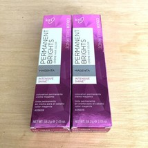 Ion Permanent Brights Creme Hair Color 2pk Magenta Intensive Shine Lot - £11.87 GBP