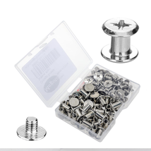 45 Sets Chicago Screws 304 Stainless Steel Screw Post Binding Screw Leather - £11.16 GBP