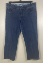 Bandolino Comfort Stretch Size 14 Cotton Denim Cropped Women&#39;s 5 Pocket Jeans - £7.45 GBP