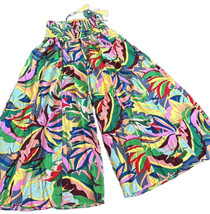 True Destinations Resort Wear Flare Pants Beach Coverup sz XS New Tropical - £39.95 GBP