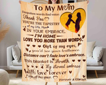 Mother&#39;s Day Gifts for Mom from Daughter Son, to My Mom Blanket, Mom Gif... - $17.96