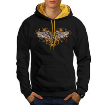 Pistol Gun Angel Wing Sweatshirt Hoody Gang Land Men Contrast Hoodie - £18.66 GBP