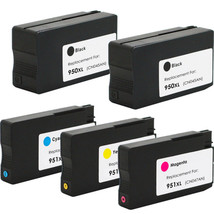 950XL and 951XL Ink Combo, 2 Black, 1 Cyan, 1 Magenta, 1 Yellow - 5 Count - £23.66 GBP