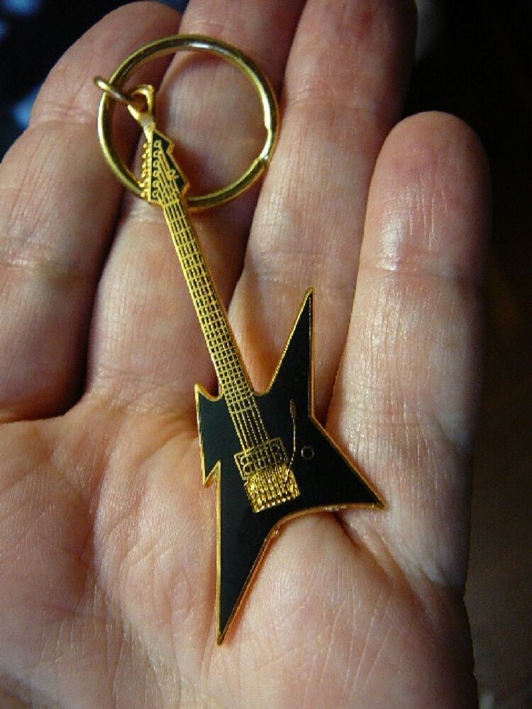 (M-301-B) red blk blue white B C Rich IRONBIRD electric guitar KEYCHAIN ... - $21.41