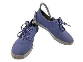 VANS Off The Wall Sneakers Women 5.5 M Tennis Shoes Blue Purple Canvas C... - $359.25 MXN