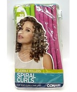 Conair Spiral Curls Rollers, Hair, 18 pcs Flexible Roller NEW SEALED - $25.53 CAD