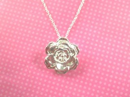 Sterling silver rose pendant - $14.00