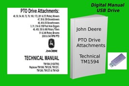 John Deere PTO Drive Attachments Technical Manual See Description For Models - £18.62 GBP