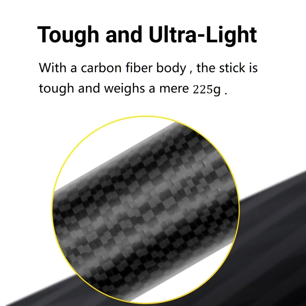 Sporting  Super Long Carbon Fiber Invisible Selfie Stick for Insta360 X3 /DJI AC - £62.34 GBP