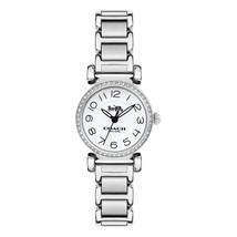 Coach 14502851 Madison Collection White Dial Silver Tone Stainless Steel Watch - £154.31 GBP