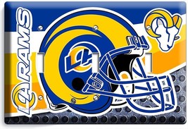 La Rams Los Angeles Football Team 3 Gang Light Switch Wall Plate Sport Art Decor - £15.97 GBP