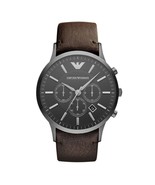 EMPORIO ARMANI AR2462 MEN&#39;S SPORTIVO LEATHER STRAP WATCH - £105.27 GBP