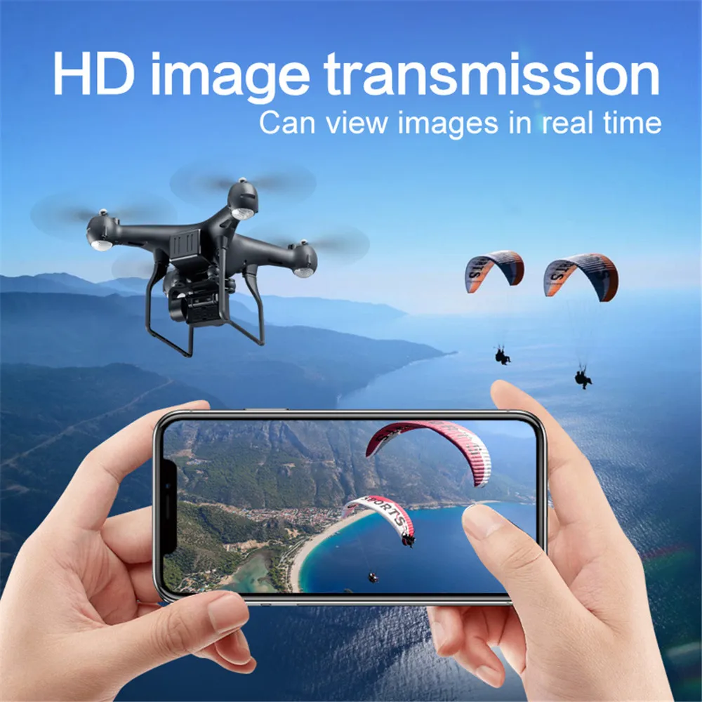 1080P Drone Rotating Camera Quadcopter HD WIFI Aerial Photography Air Pr... - £104.68 GBP