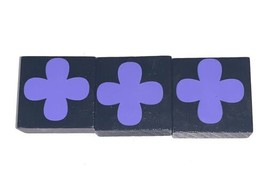 Qwirkle Replacement OEM 3 Purple Clover Tiles Complete Set - £6.92 GBP