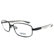 IZOD Eyeglasses Frames IZ 438 BLACK Gray Rectangular Full Rim 51-16-130 - £36.76 GBP