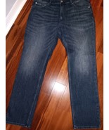 CALVIN KLEIN MEN&#39;S SILM STRAIGHT SECAUCUS BLUE DENIM JEANS 38X30 COTTON ... - €34,13 EUR