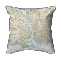 Betsy Drake Connecticut River, CT Nautical Map Extra Large Zippered Indoor - £62.27 GBP