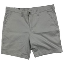 Member&#39;s Mark Men&#39;s Shorts 38 Waist Stretch Flat Front Light Grey Shorts - $14.84