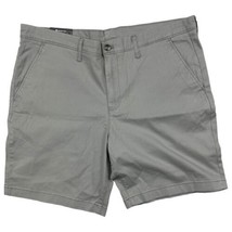 Member&#39;s Mark Men&#39;s Shorts 38 Waist Stretch Flat Front Light Grey Shorts - £11.93 GBP