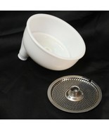 Sunbeam or Mixmaster Mixer Juicer Bowl Attachment White Milk Glass - $372.34 MXN