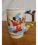 Walt Disney WORLD ON ICE Plastic 3D Cup Vintage MIckey Mouse 1990 Vintage  - $7.66