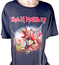 Iron Maiden the Trooper T-Shirt 3XLarge Black Eddi Metal Distressed - $19.68