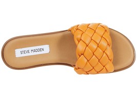 STEVE MADDEN Paislee Woven Padded Faux Leather Slide sandals 10 - £23.90 GBP