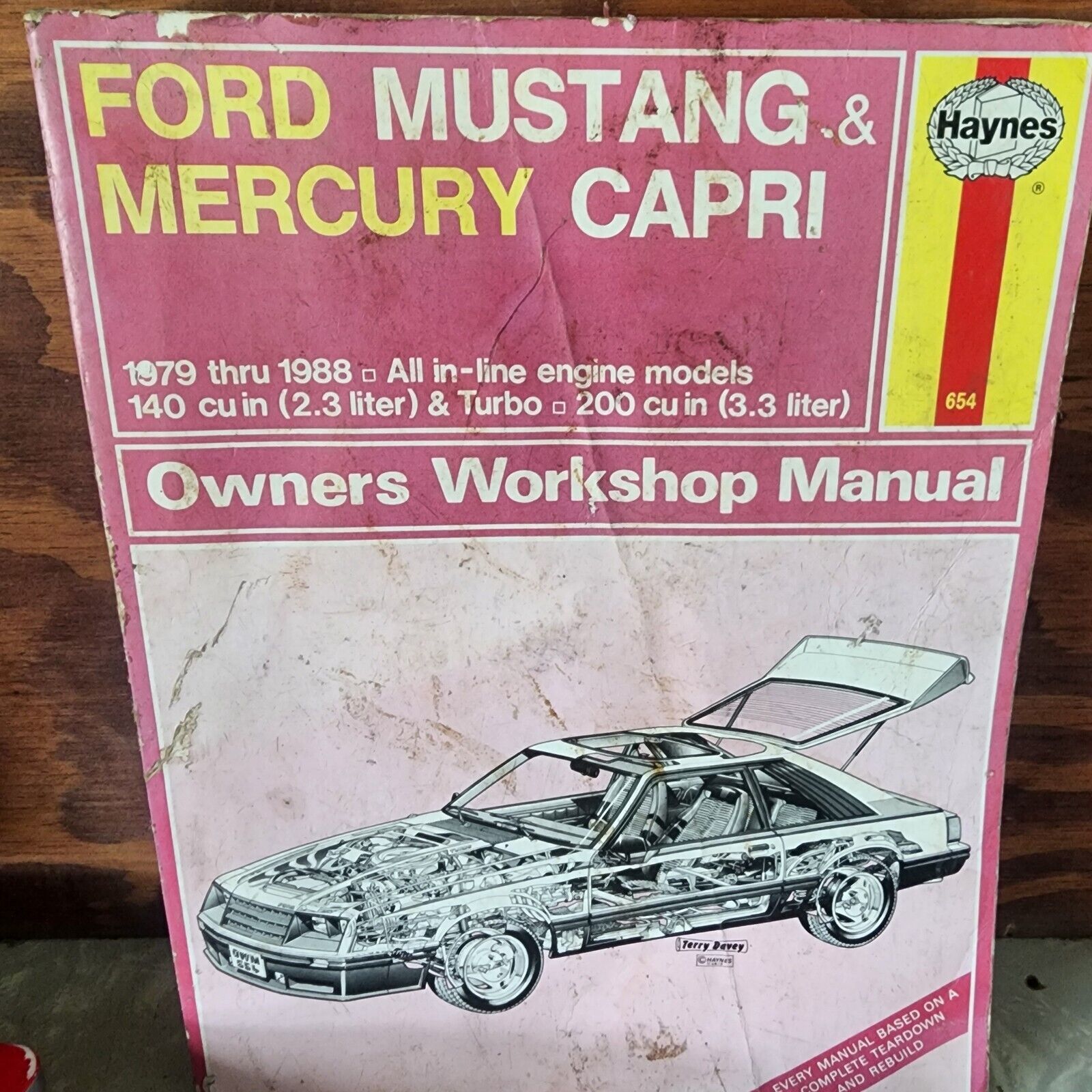 Ford Mustang &amp; Mercury Capri 1979-1988 Haynes Owners Workshop Manual 654... - $7.59