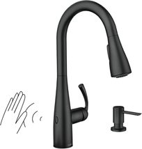 Moen 87014EWBL Essie Pull-Down Sprayer Touchless Kitchen Faucet - Matte Black - £149.33 GBP
