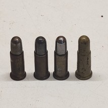 4 Vintage Cap Gun Original Bullets ~ 3 Metal &amp; 1 Plastic - £11.47 GBP