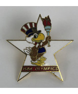 1984 Olympics XXIII Los Angeles Sam the Eagle Torch white Hat Lapel Pin ... - £12.57 GBP