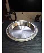Lustre Craft 9&quot; Pie Pan No Drip Rim Heavy Duty Stainless Steel USA - $41.76 CAD